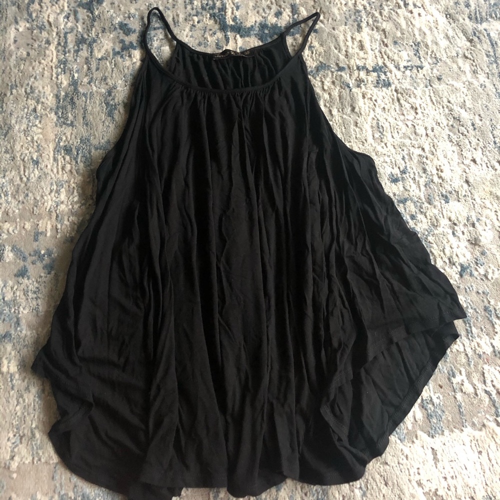 black flowy tank